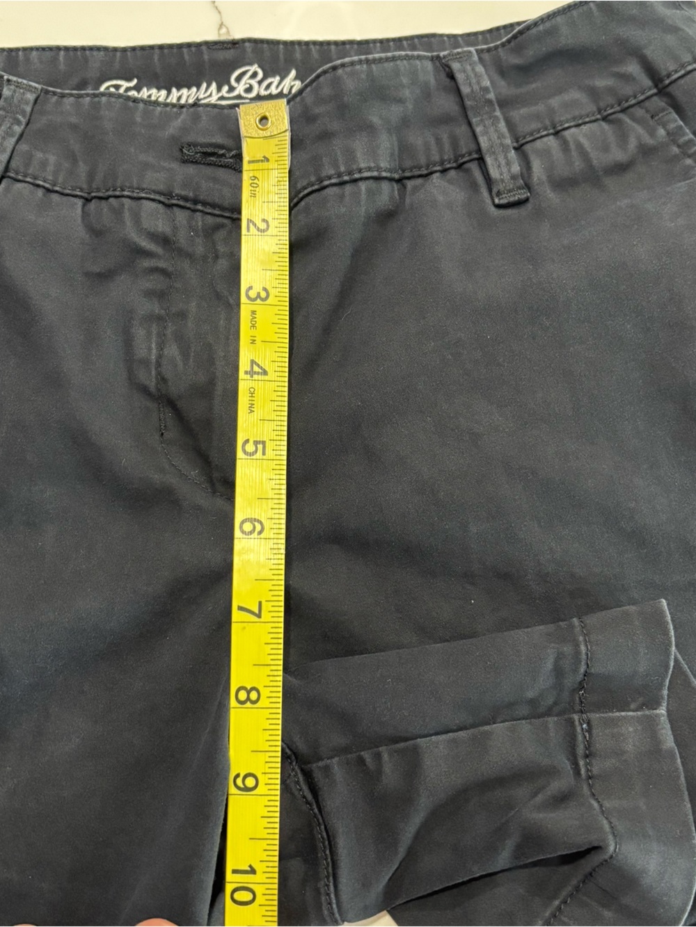 Tommy Bahama Black Soft Twill Cotton Lyocell Women's Casual Chino Shorts Size 4 - Picture 15 of 16